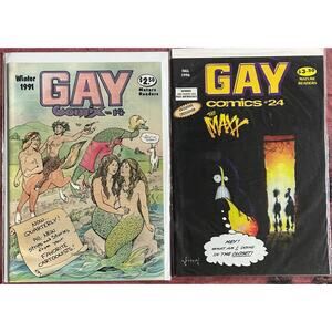 Gay Comix #14 & 24 (1991-96 Bob Ross) Lot of 2 - 1 KEY ISSUE - THE MAXX KEITH